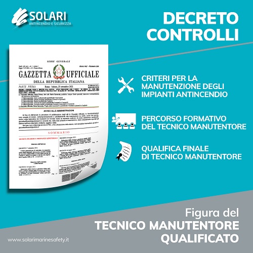 DECRETO CONTROLLI E PRESIDI ANTINCENDIO